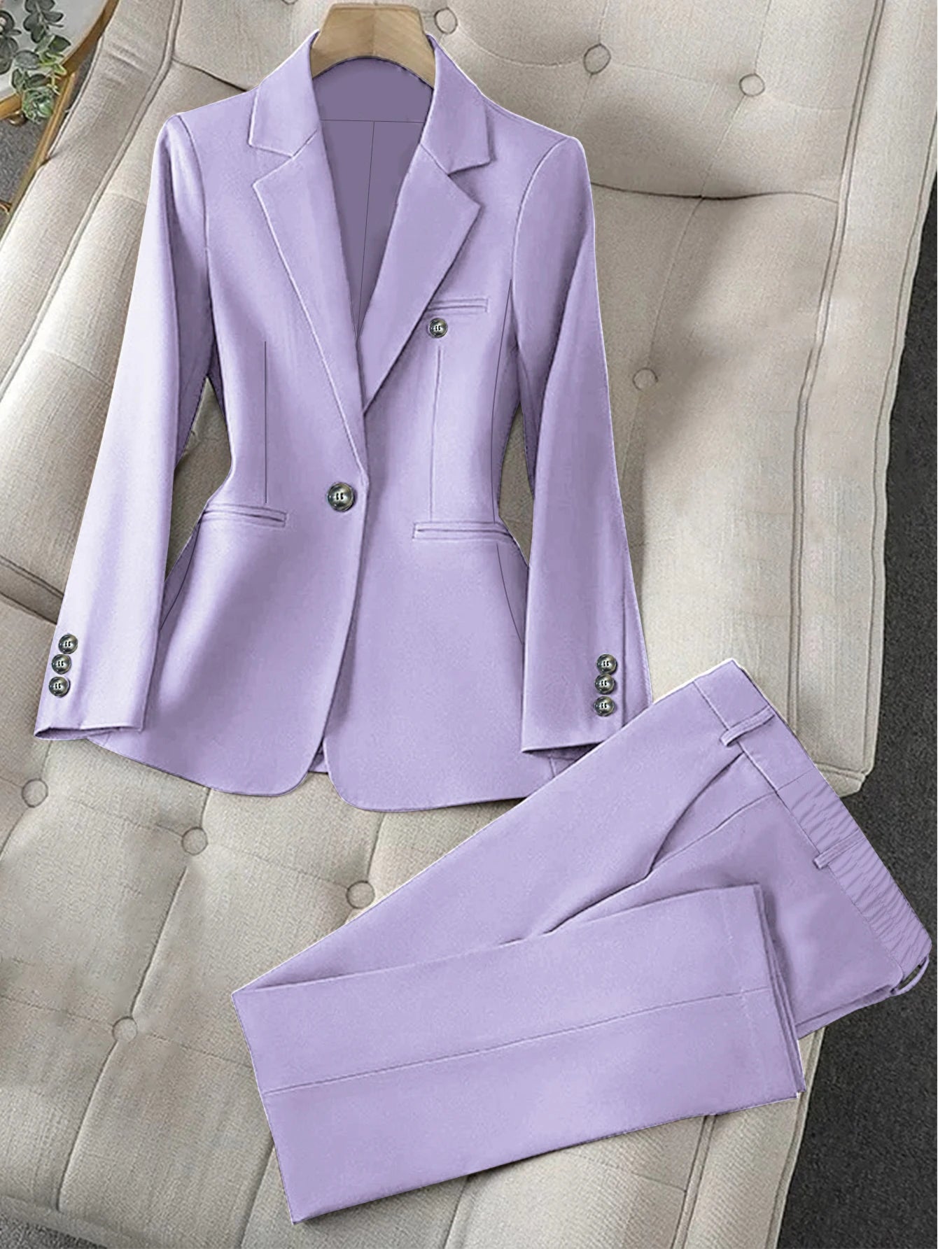 Women's Two-Piece Suit Pant Set