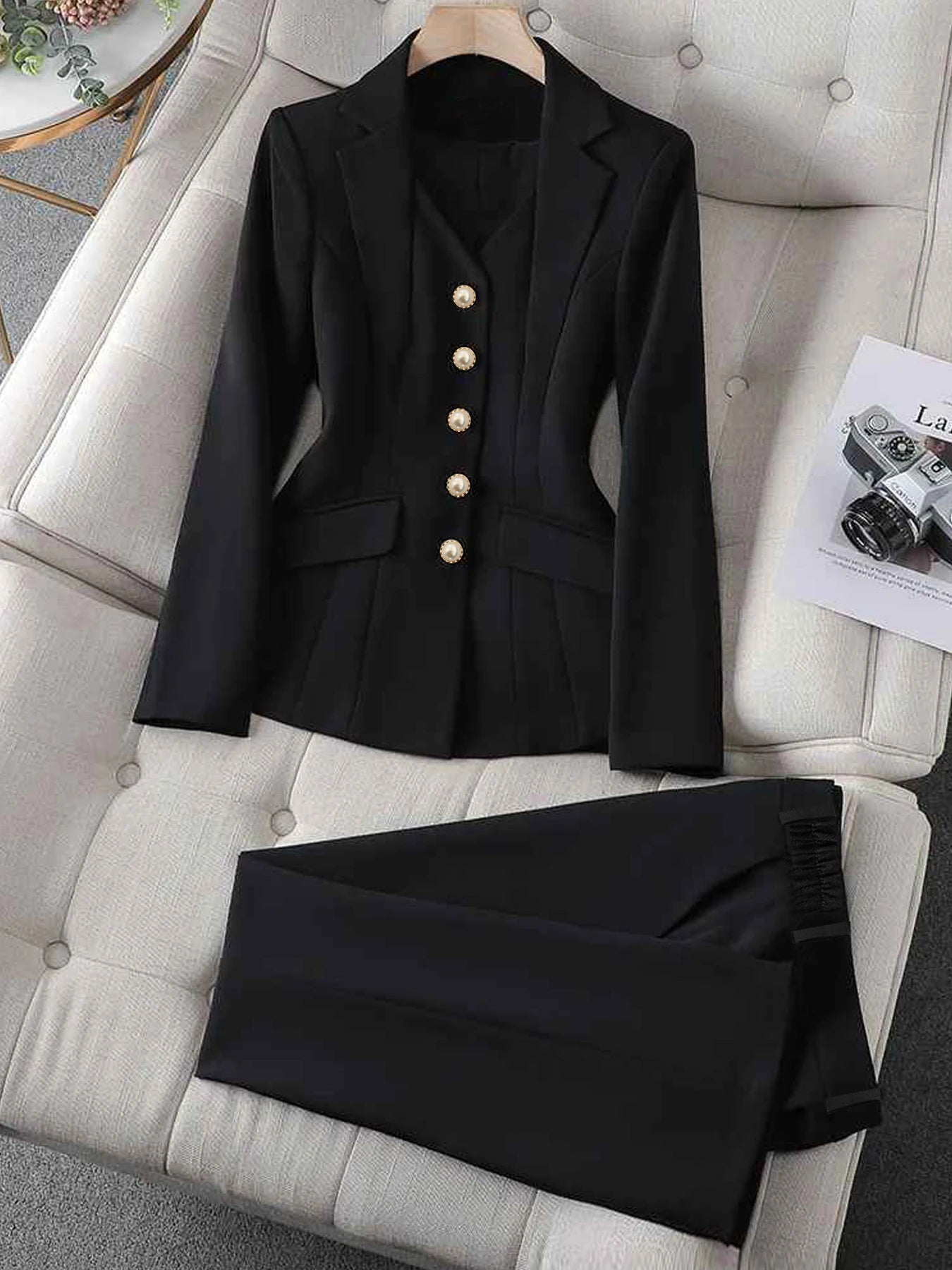Women's Two-Piece Suit Pant Set