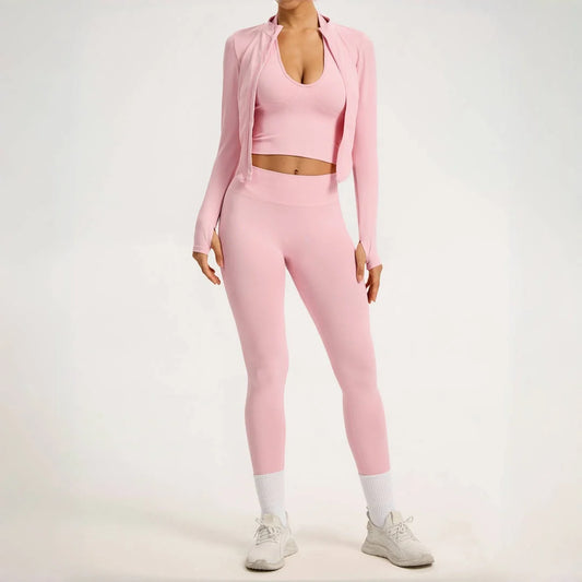 Women's Seamless Quick-Dry 2-3 Piece Yoga & Fitness Set