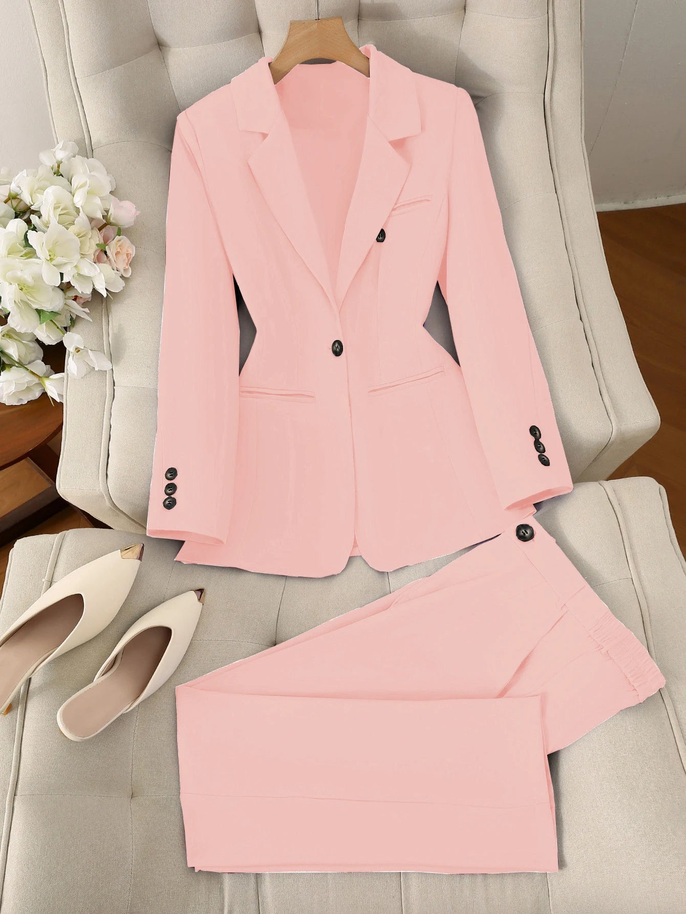 Women's Two-Piece Suit Pant Set