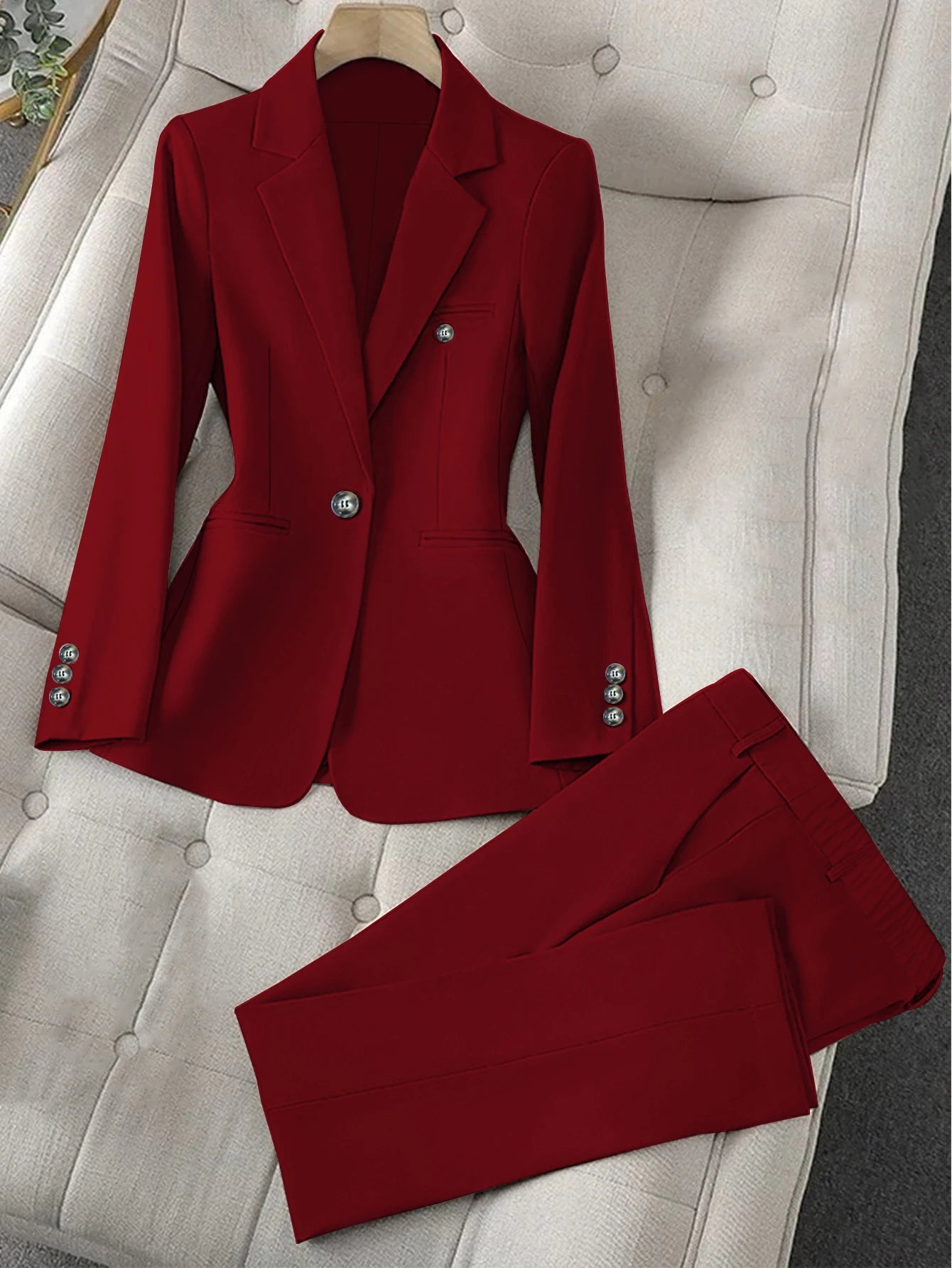 Women's Two-Piece Suit Pant Set