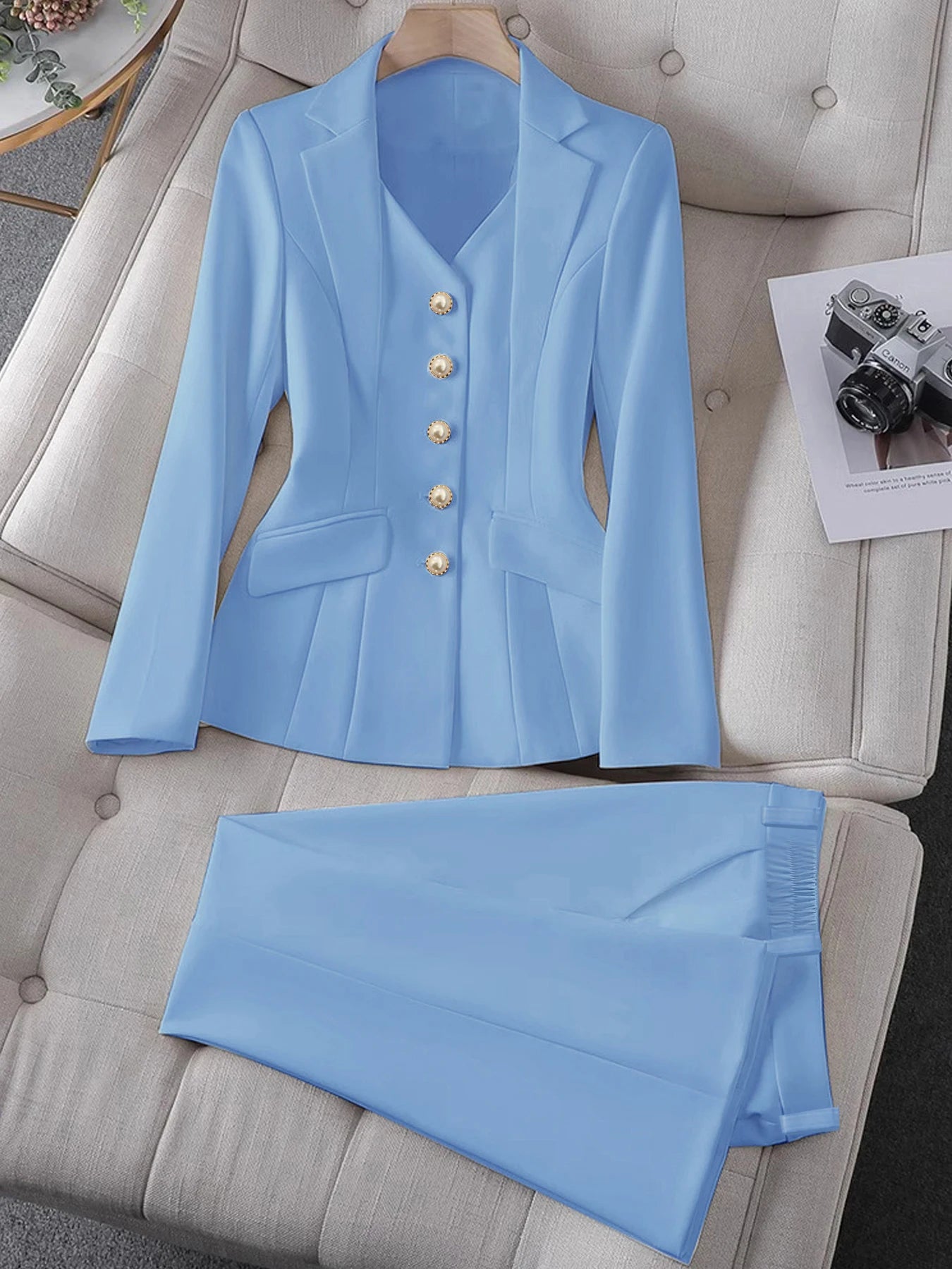 Women's Two-Piece Suit Pant Set