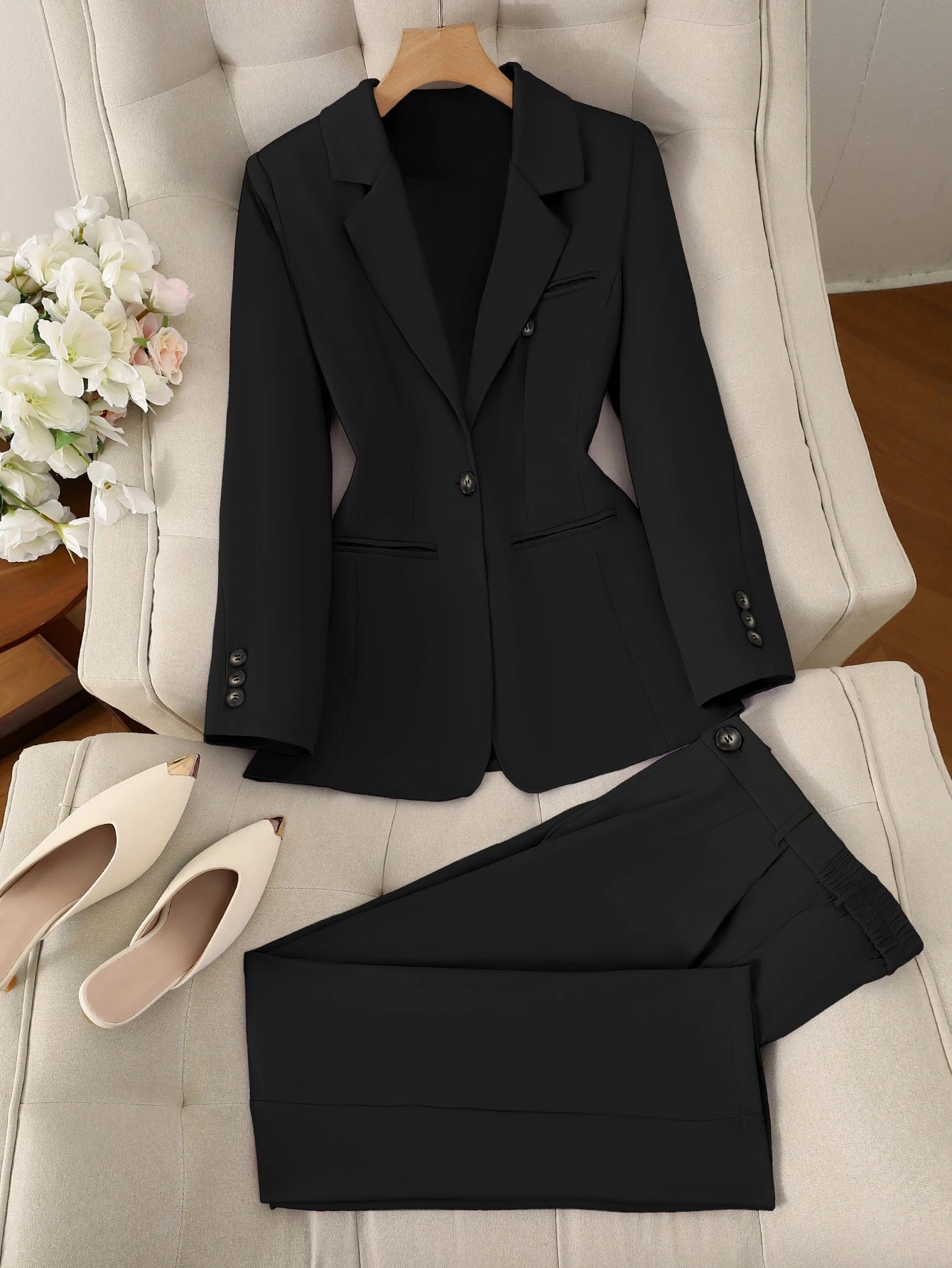 Women's Two-Piece Suit Pant Set